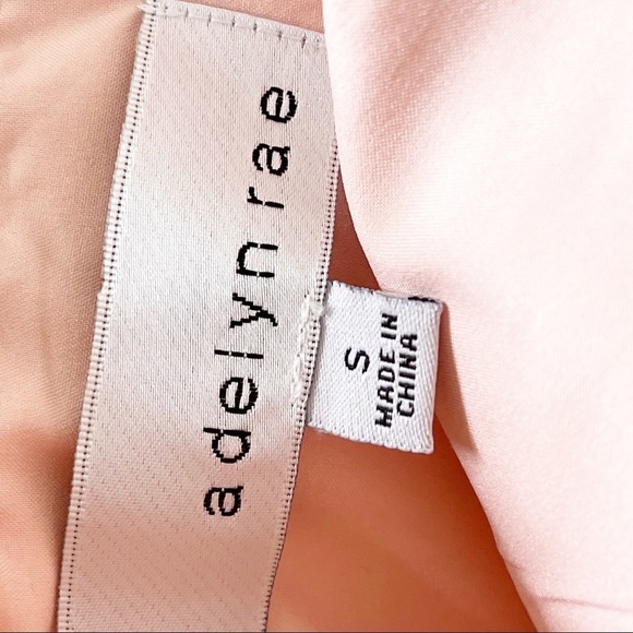 Adelyn Rae Issa Off The Shoulder Blush Pink Ruffle Split Sheath Dress Small - Picture 7 of 8